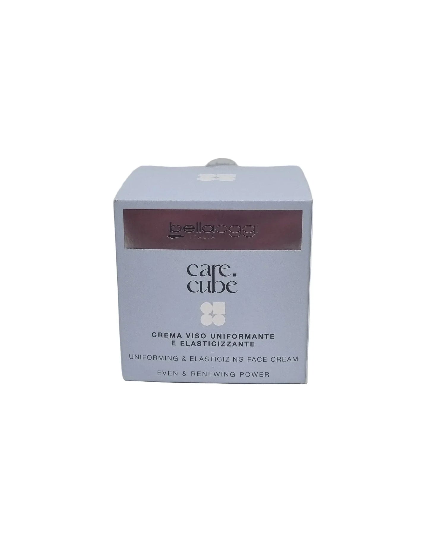 Crema viso uniformante e elasticizzante Bella Oggi Care Cube, prodotto cosmetico italiano