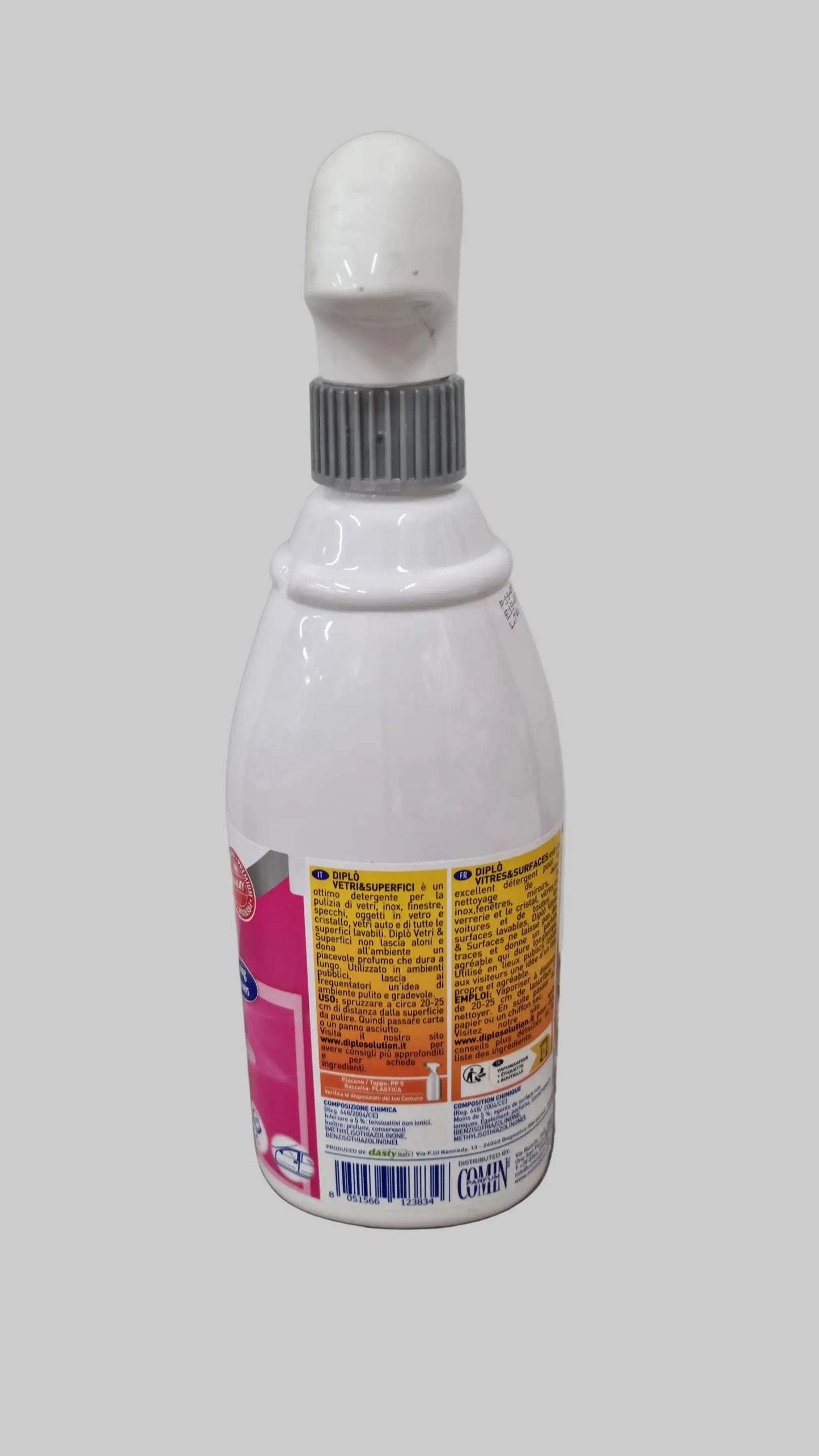 Spray Pulizia Vetri e Superfici Professionale Diplò 700ml – Senza Aloni
