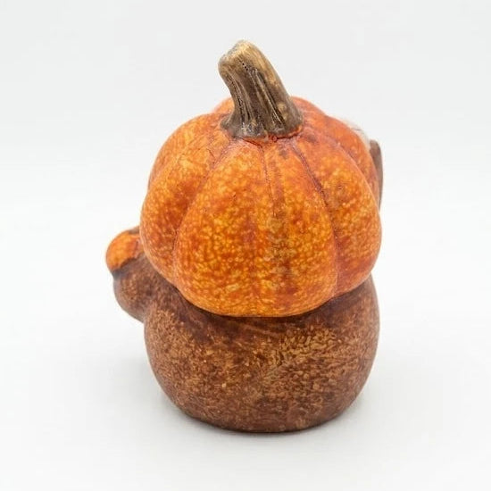 Gnomo di Ceramica con Zucca Autunnale – Decorazione Fiabesca per la Casa - Punto Casa