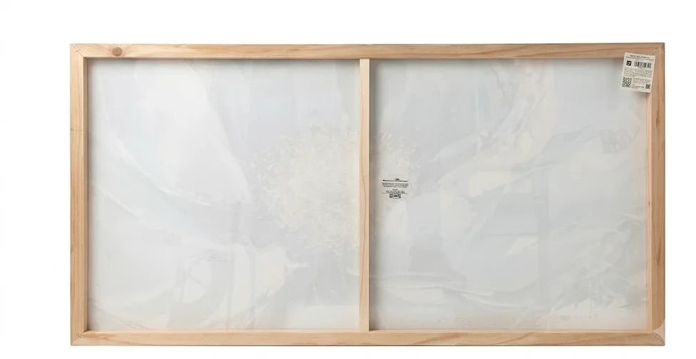 Quadro moderno fiori bianchi e oro su tela