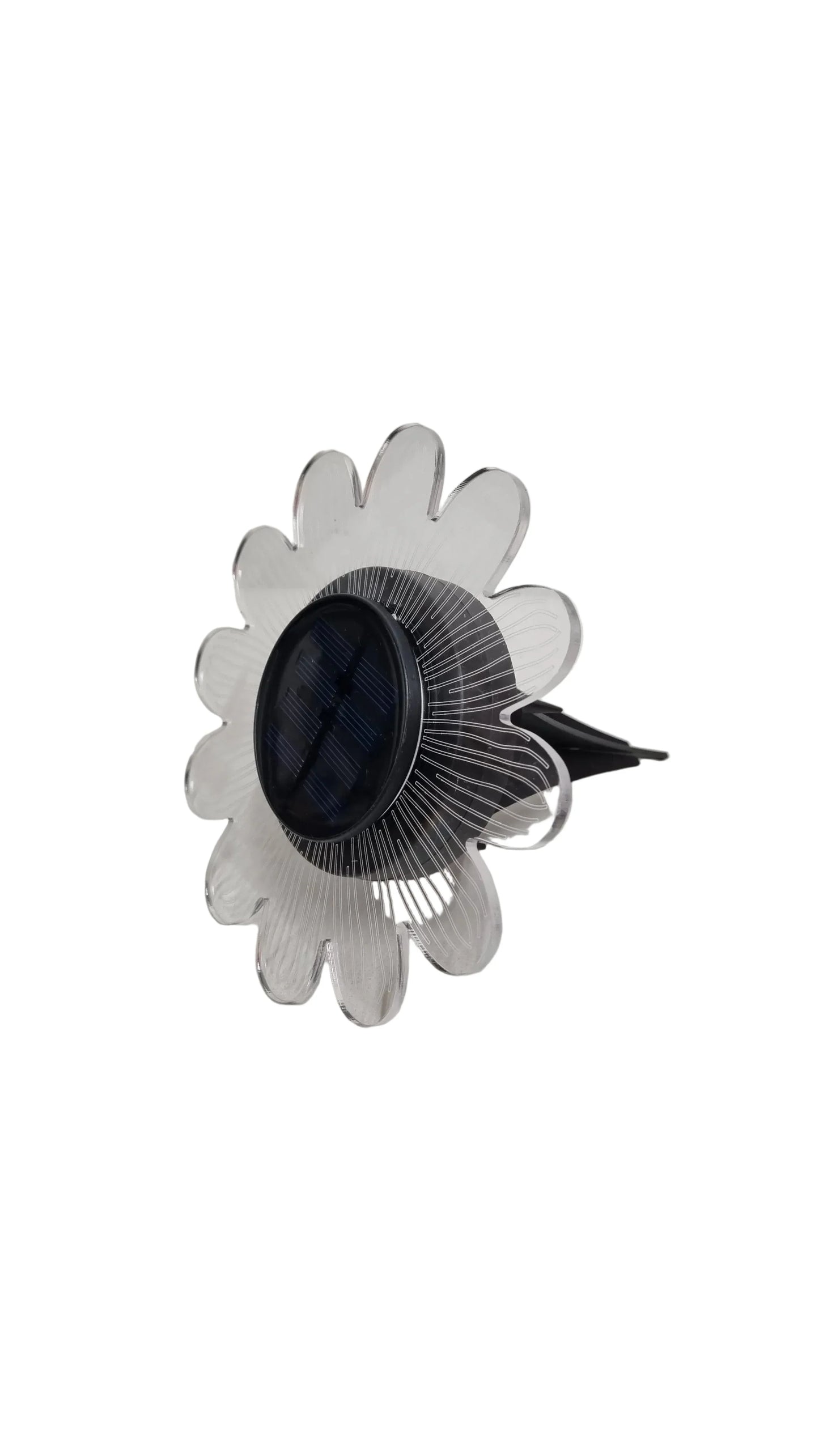 Lampada solare a forma di fiore per giardino, decorazione luminosa con pannello solare