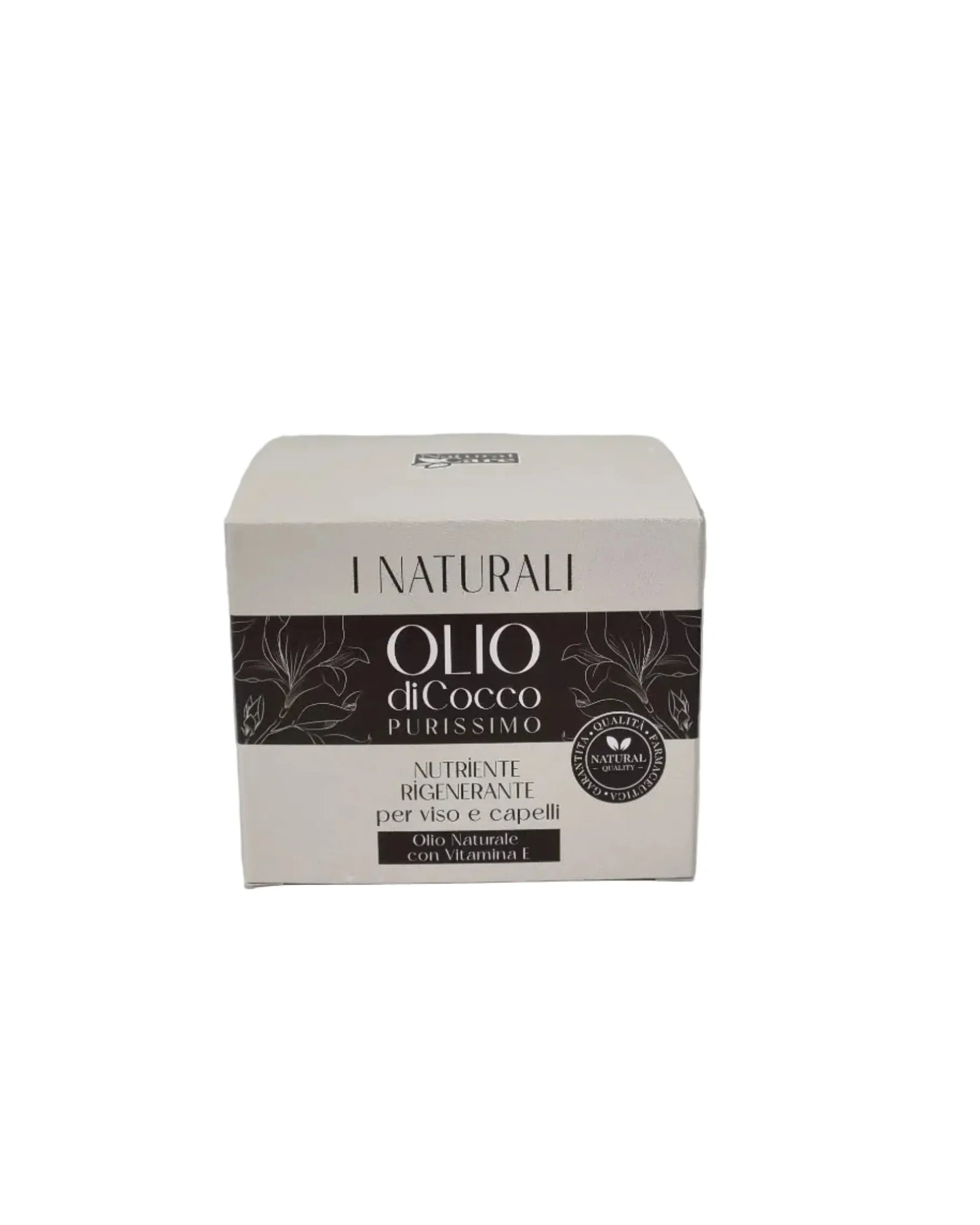 Olio di Cocco Purissimo naturale rigenerante per viso e capelli con Vitamina E