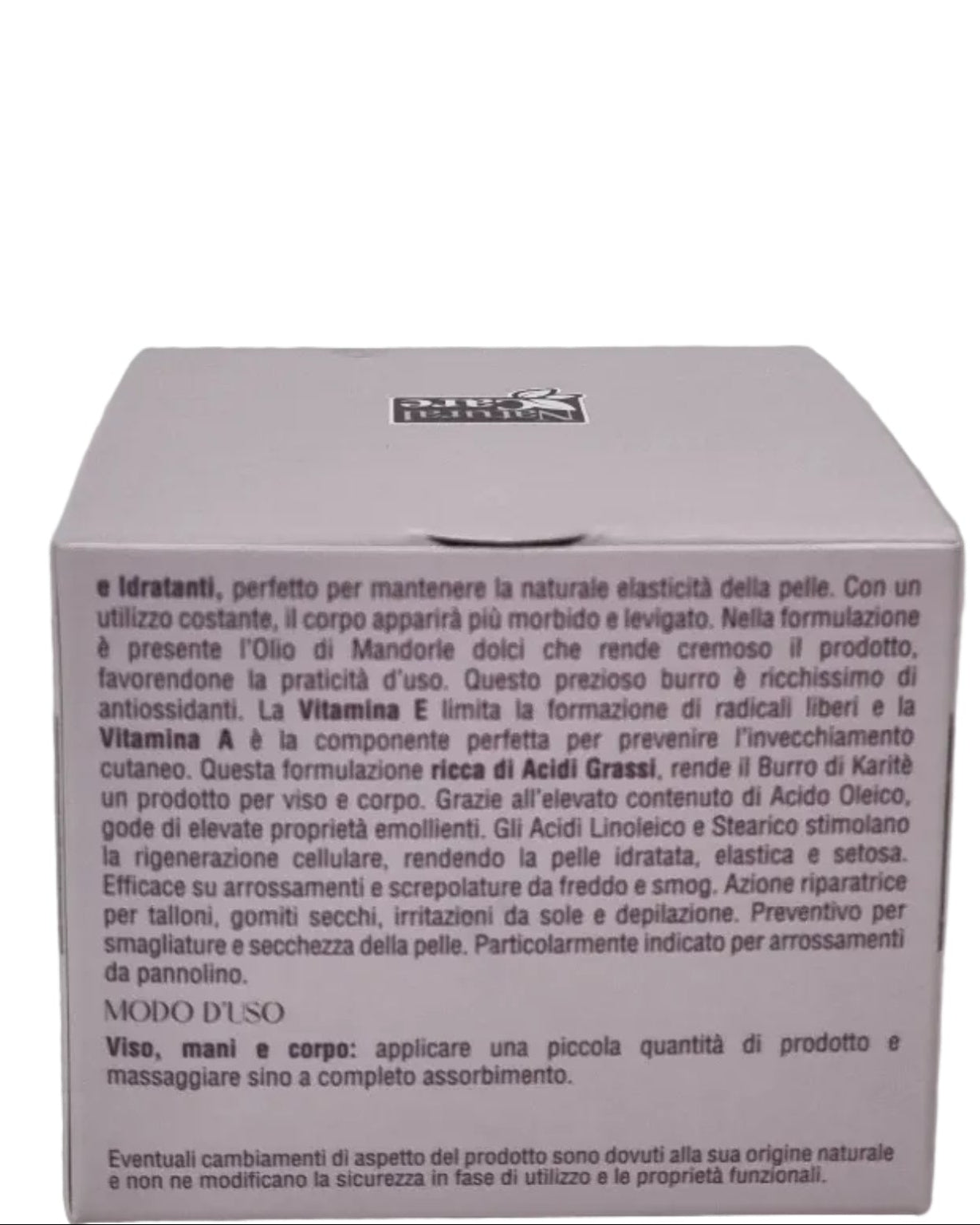 Confezione burro di karité idratante con vitamina E e A, per viso e corpo, ricco di acidi grassi