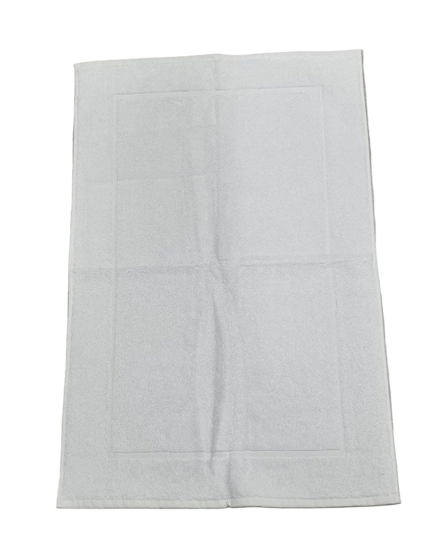 Asciugamano bagno bianco con bordo decorativo, tessuto morbido per cucina e bagno