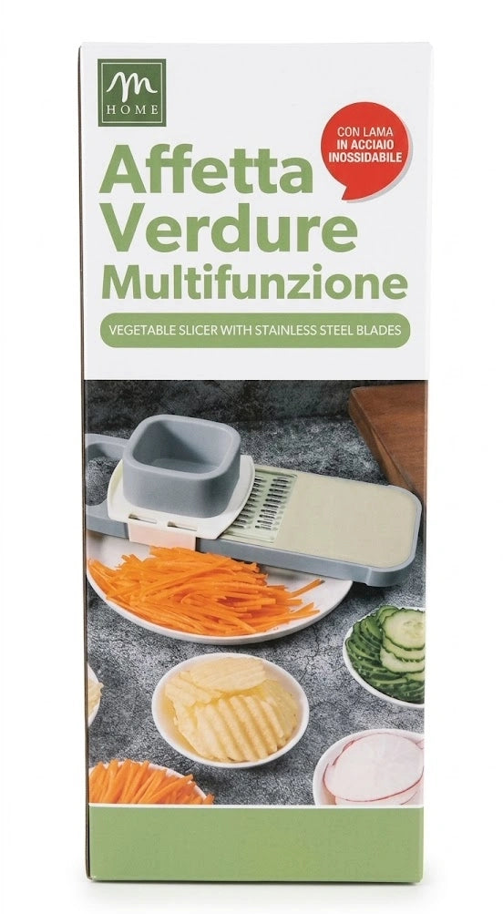 Affettatrice verdure multifunzione sfondo bianco