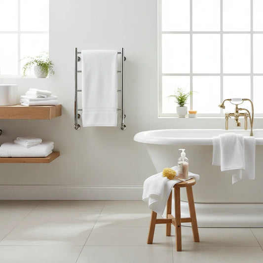 Asciugamano spugna cotone in bagno