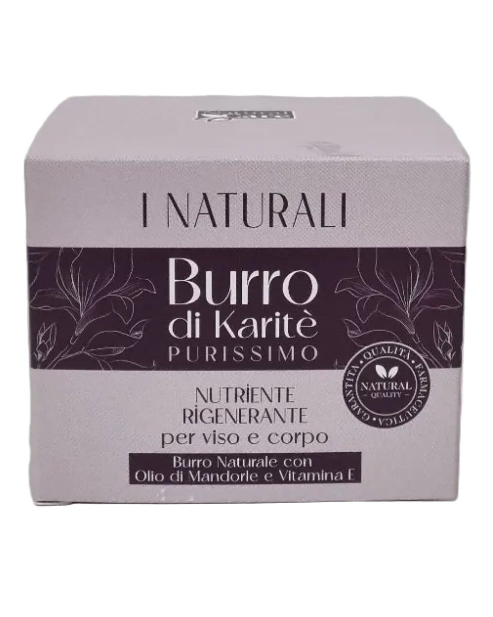 Burro di Karité purissimo nutriente rigenerante per viso e corpo con olio di mandorle e vitamina E