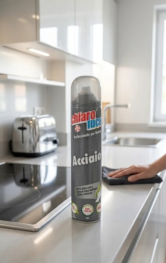Chiaroluce Acciaio Spray – Lucida Protegge Vale 750 ml