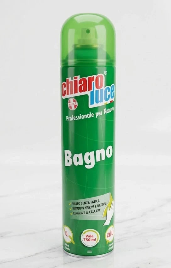 Chiaroluce Bagno Spray – Vale 750 ml, Anticalcare Rimuove Germi e Batteri