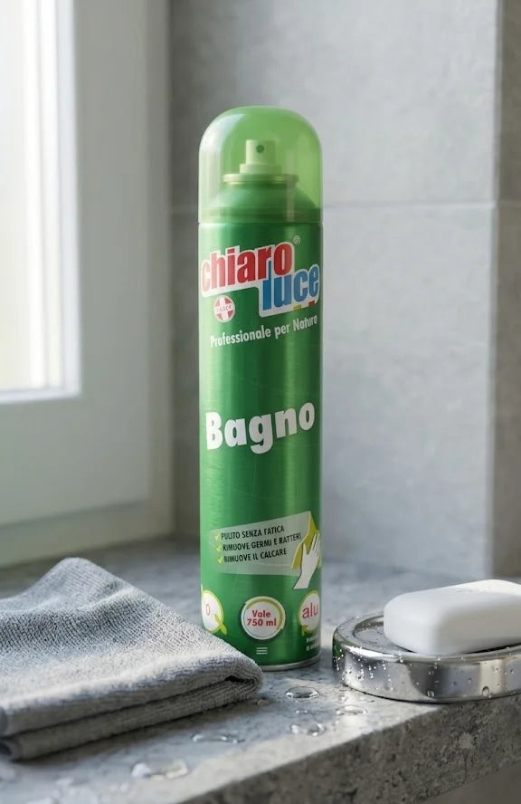 Chiaroluce Bagno Spray – Vale 750 ml, Anticalcare Rimuove Germi e Batteri
