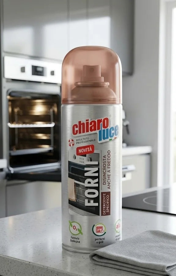 Chiaroluce Forni Spray – Detergente Disincrostante per Forno e Grill, Anche a Freddo