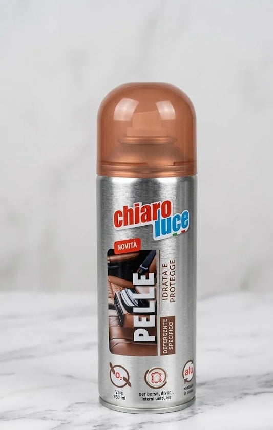 Chiaroluce Pelle Spray – Detergente Specifico Vale 750 ml, Idrata e Protegge