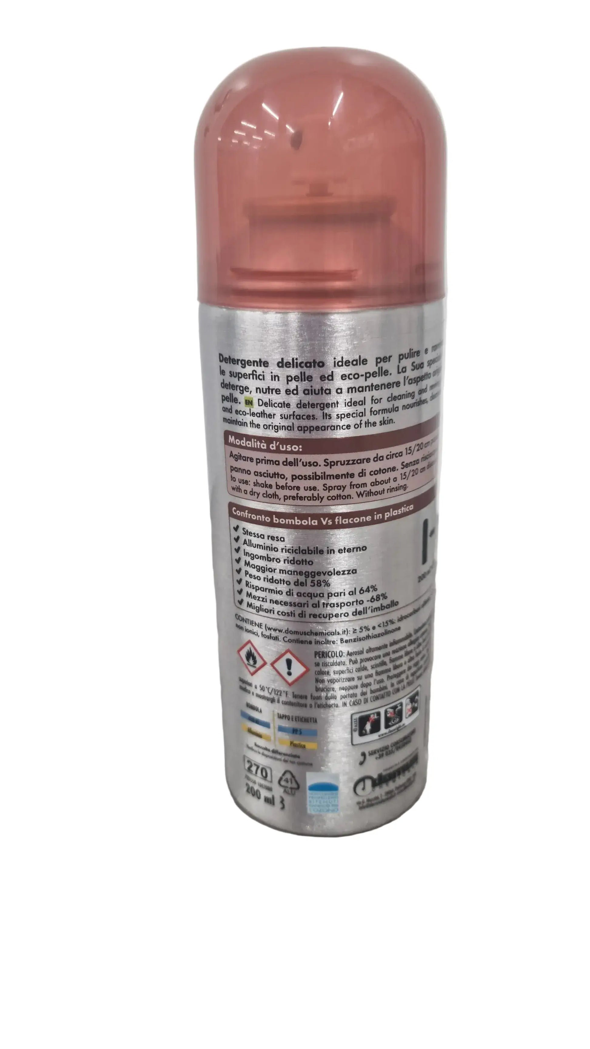 Chiaroluce Pelle Spray – Detergente Specifico Vale 750 ml, Idrata e Protegge