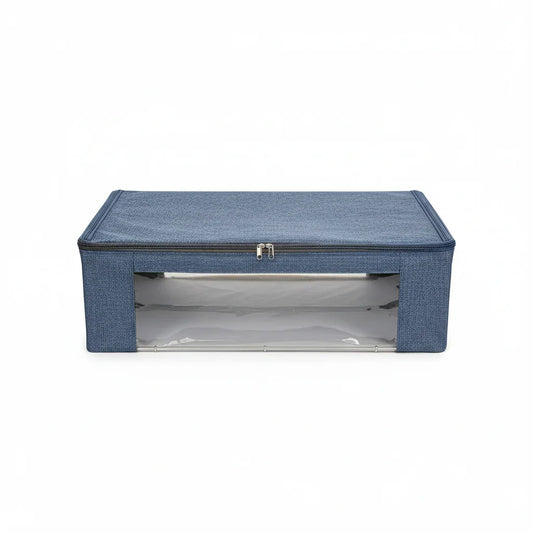Contenitore cambio stagione grigio-azzurro