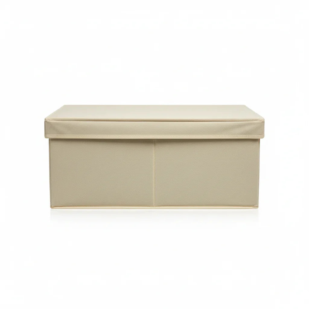 Organizer beige 2 scomparti sfondo bianco