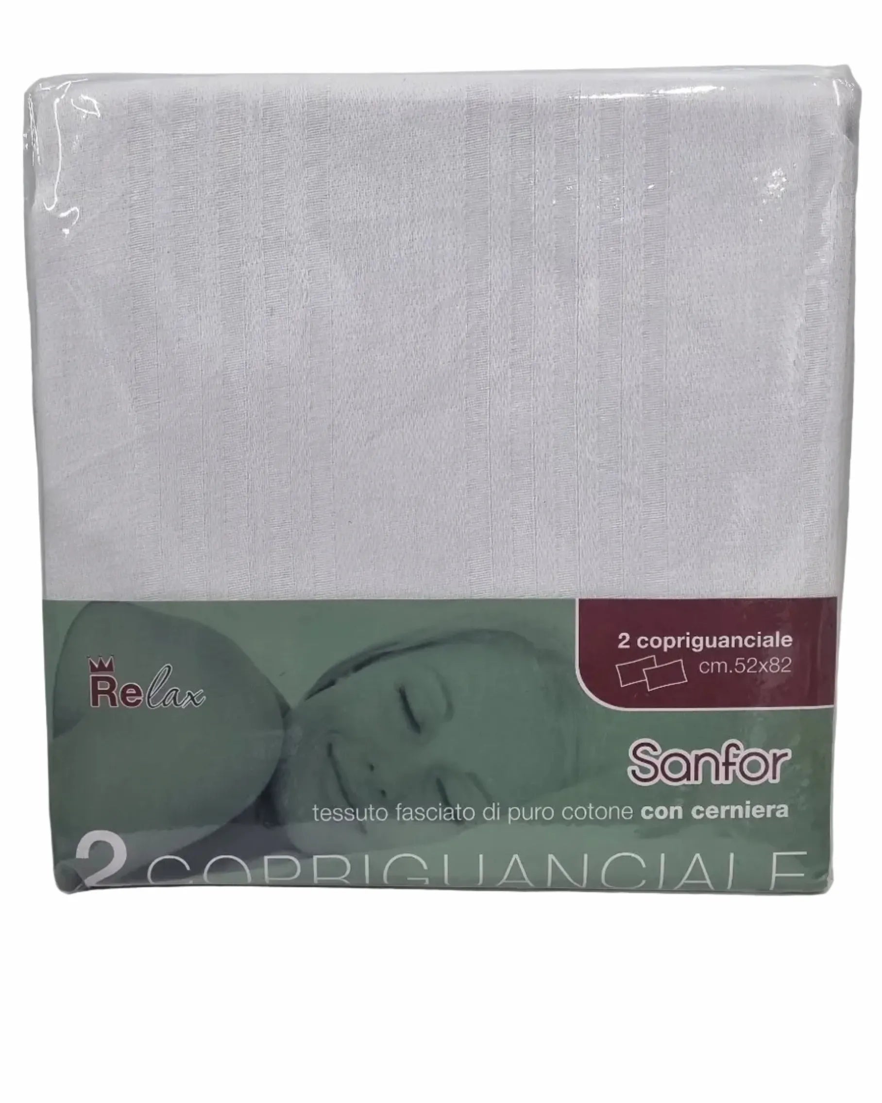 Federe cotone traspirante 52x82 con chiusura a cerniera – dettaglio tessuto