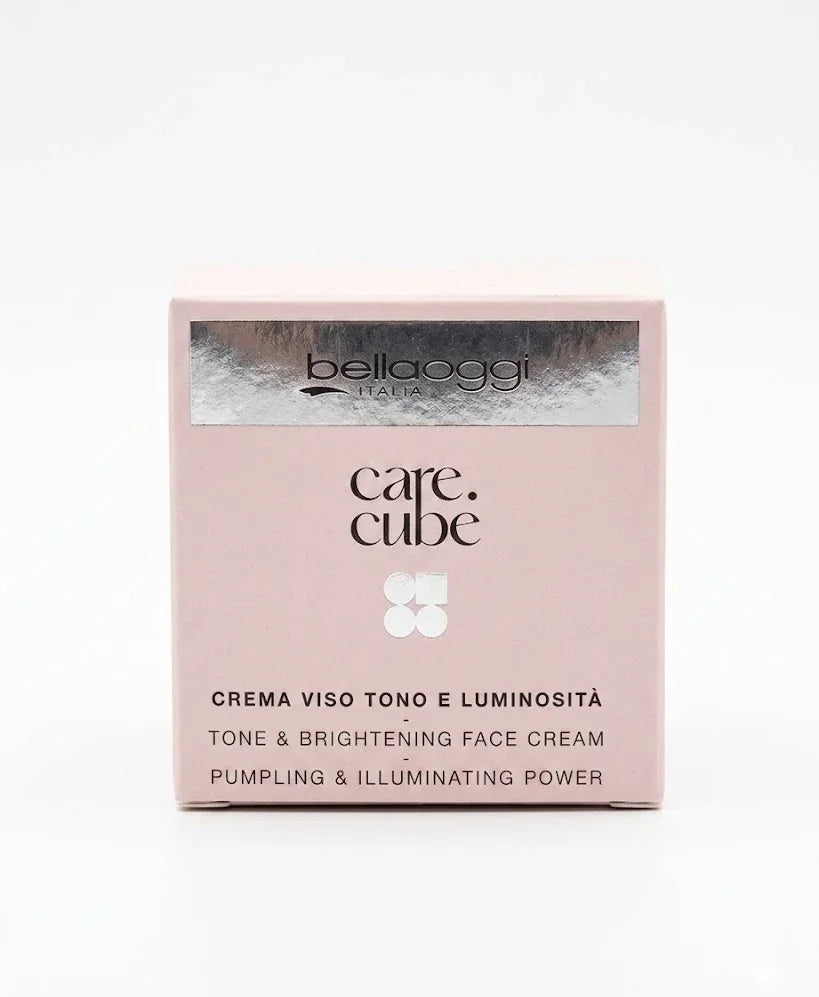Crema viso tono e luminosità Bella Oggi Italia, care.cube, pumpling & illuminating power