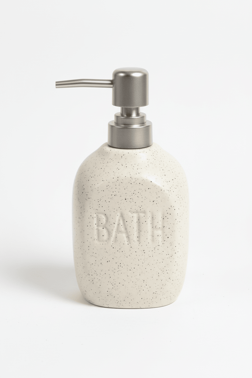 Dispenser Sapone in Ceramica con Pompa Inox - 3 Colori - Punto Casa