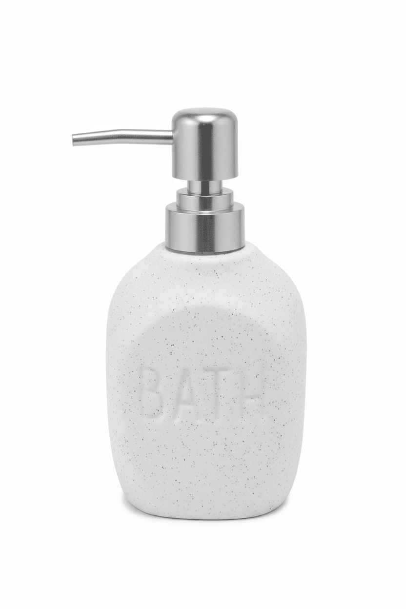 Dispenser Sapone in Ceramica con Pompa Inox - 3 Colori - Punto Casa