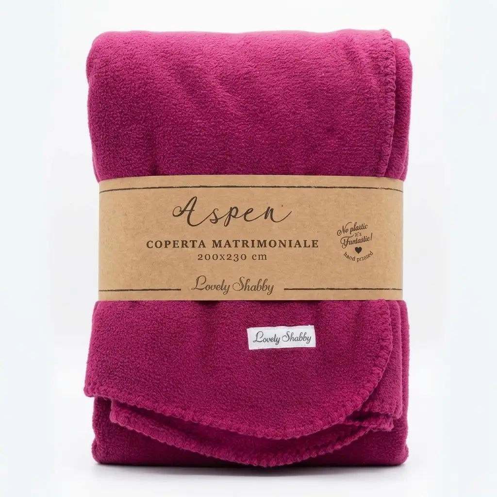 coperta matrimoniale color vinaccia