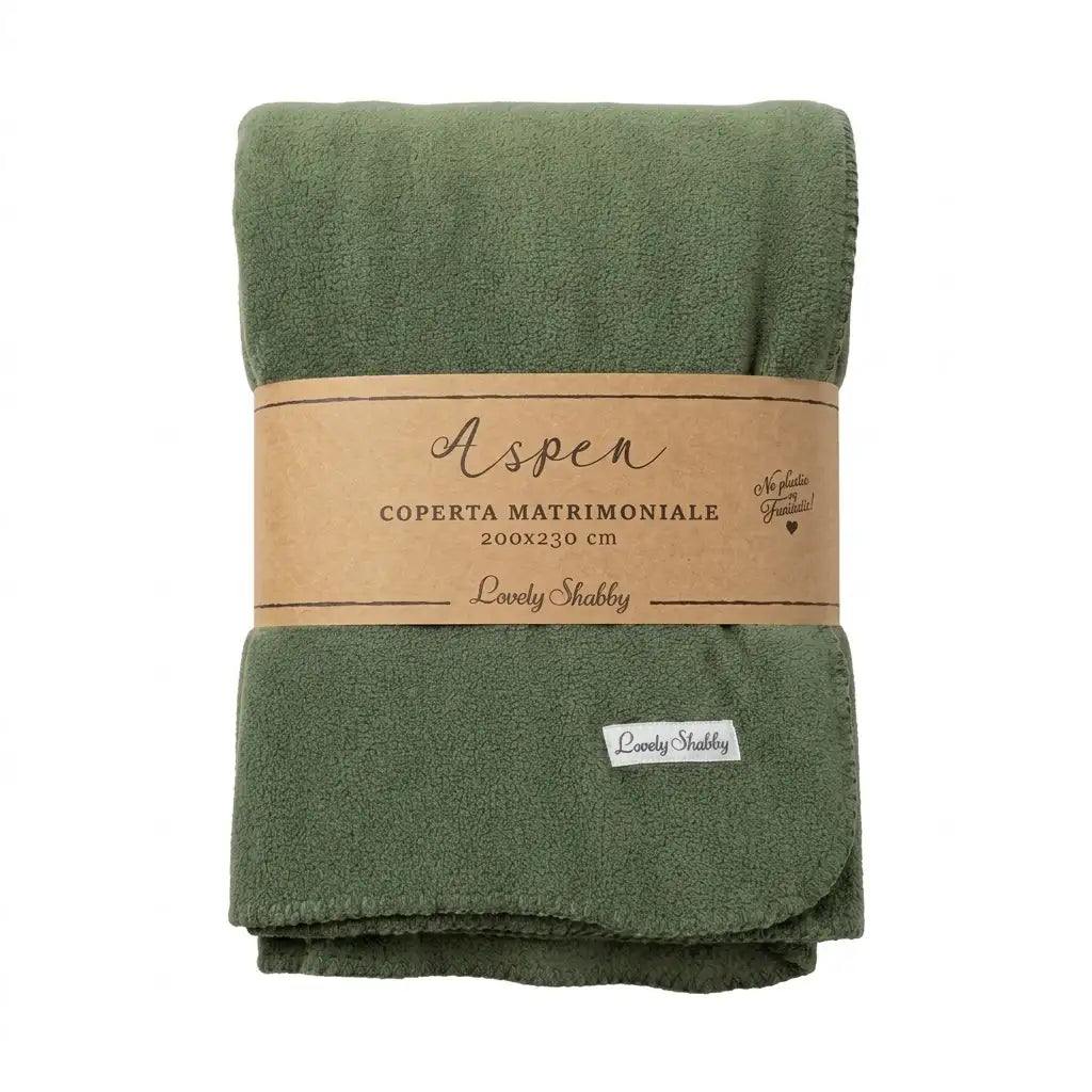 coperta matrimoniale verde 