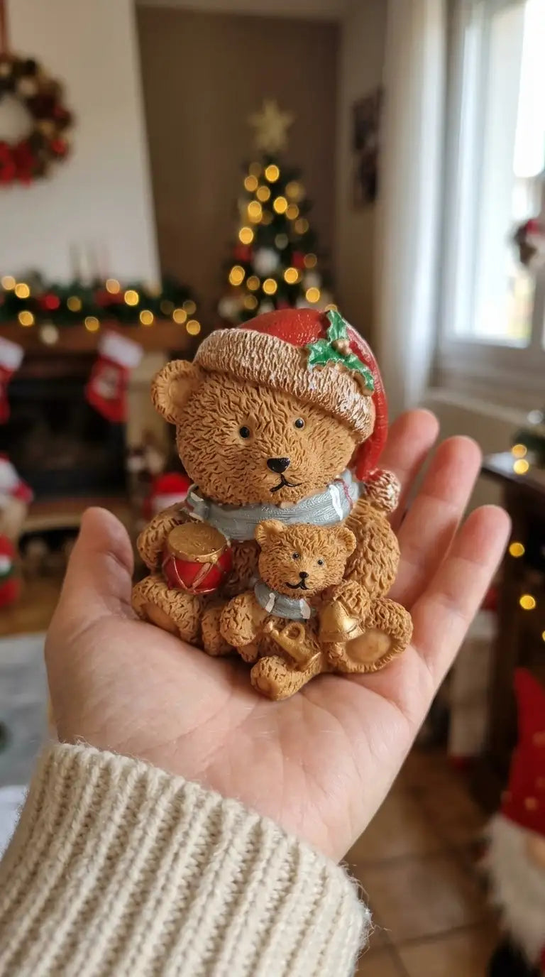 Statuetta orso in resina da usare come soprammobile
