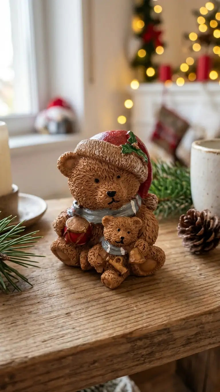 Orso decorativo in resina