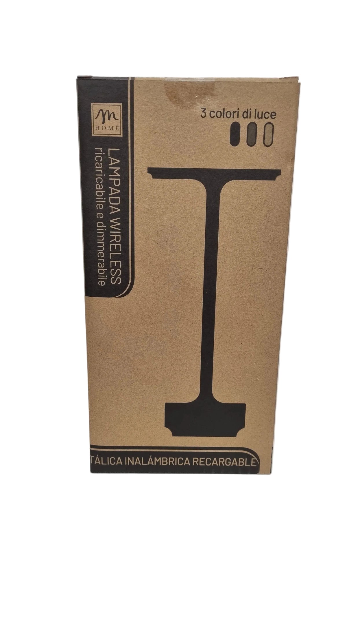 Lampada wireless ricaricabile e dimmerabile con 3 colori di luce, design moderno per casa e giardino