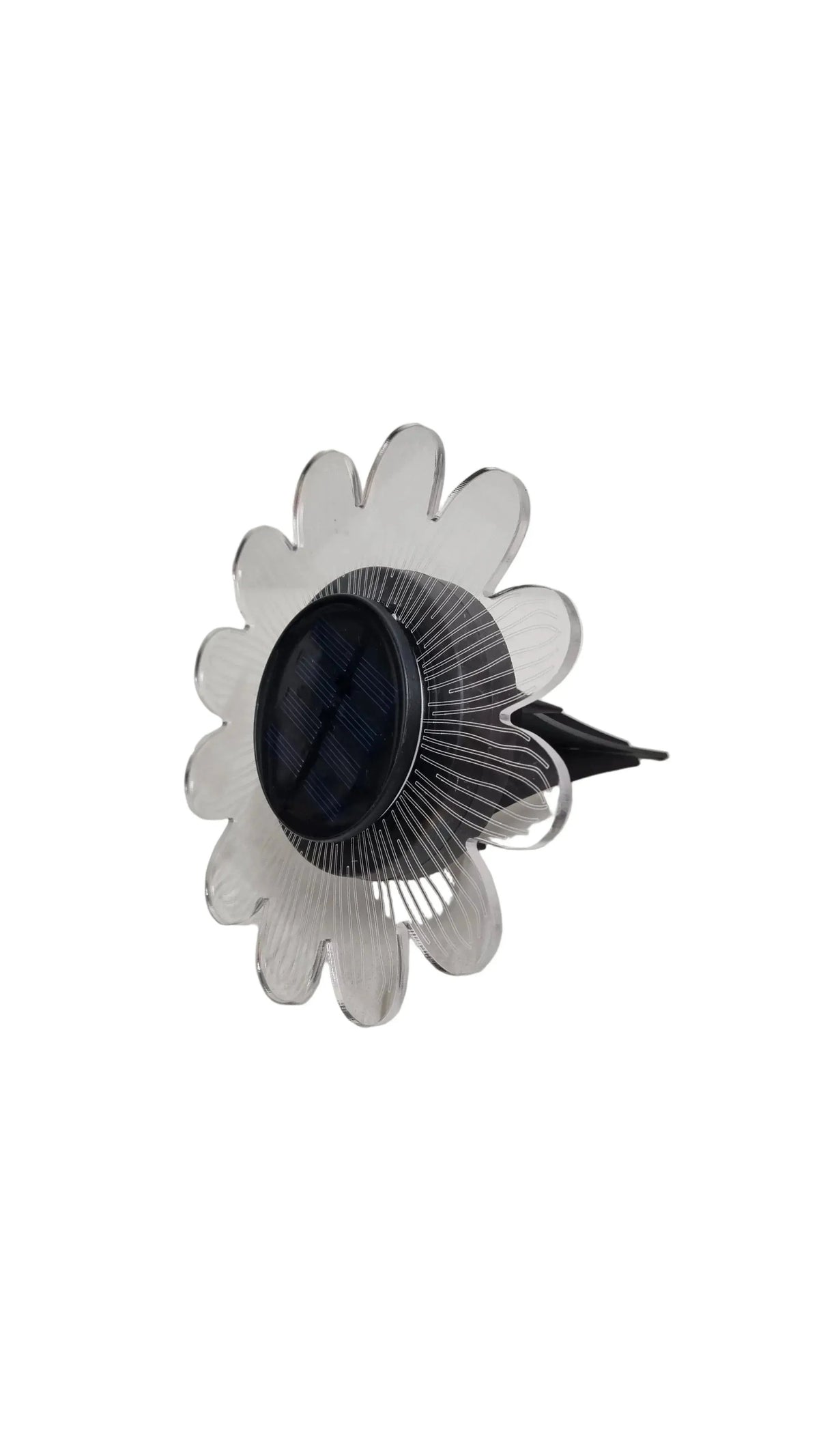 Lampada solare a forma di fiore per giardino, decorazione luminosa con pannello solare
