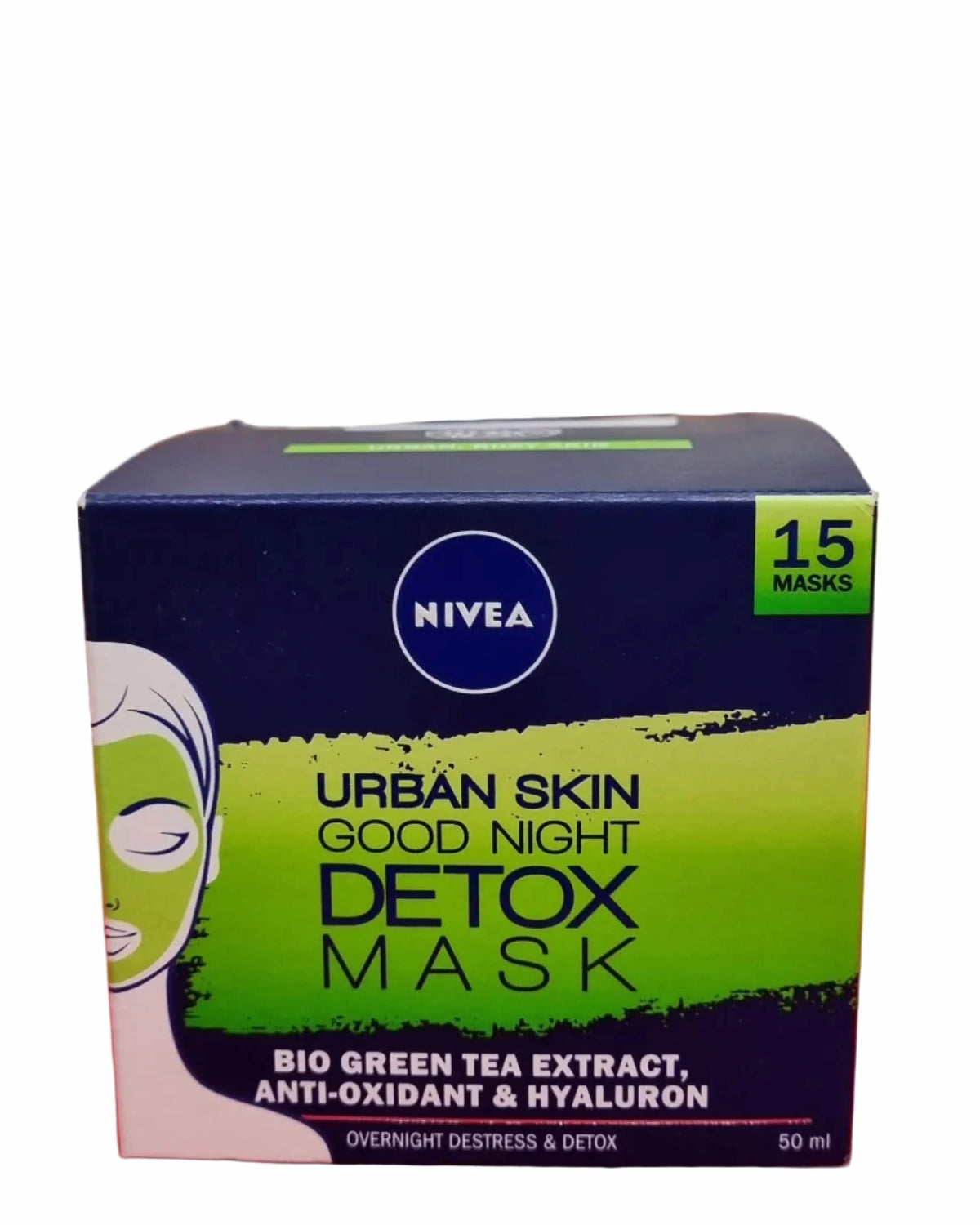 Maschera notte detox viso NIVEA Urban Skin – texture leggera antiossidante per pelle cittadina
