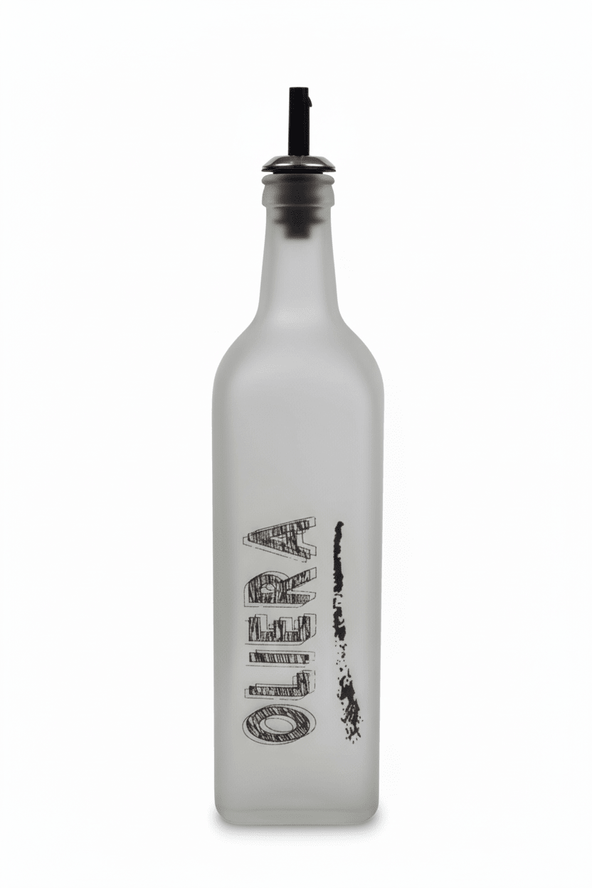 Oliera in Vetro Satinato con Beccuccio Dosatore 1L - Punto Casa
