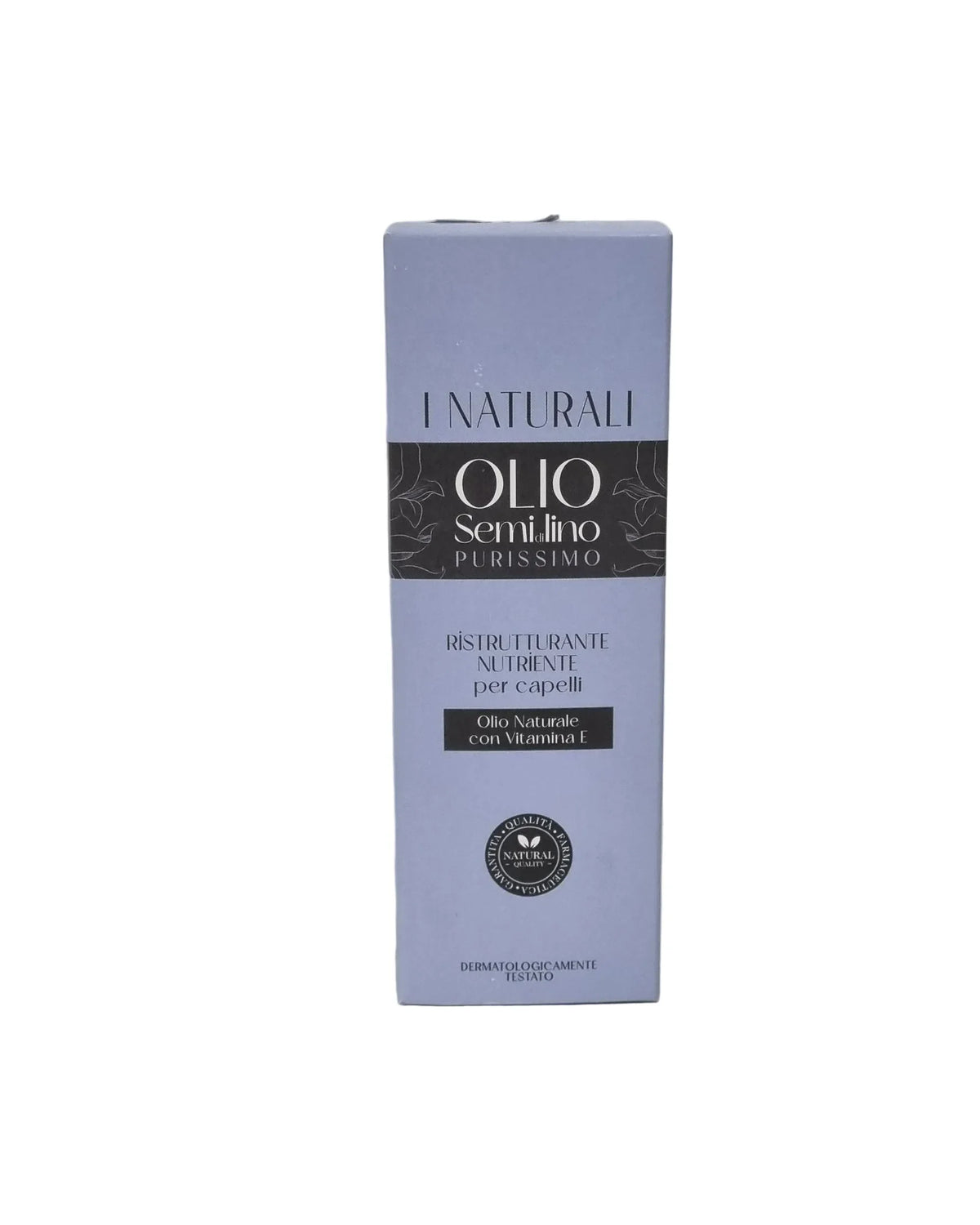 Olio Semi di Lino Purissimo per capelli, ristrutturante e nutriente con vitamina E, naturale e dermatologicamente testato