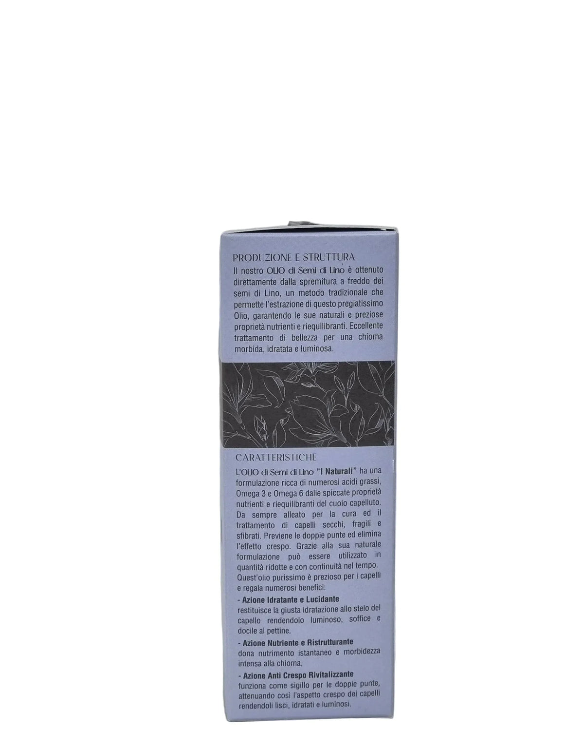 Olio di Semi di Lino per capelli secchi e fragili, idratante e ristrutturante con Omega 3 e 6