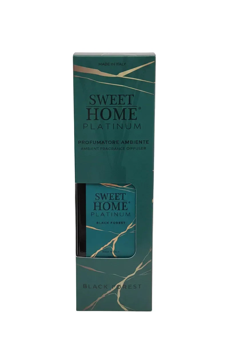 Diffusore Sweet Home Platinum Black Forest nella confezione