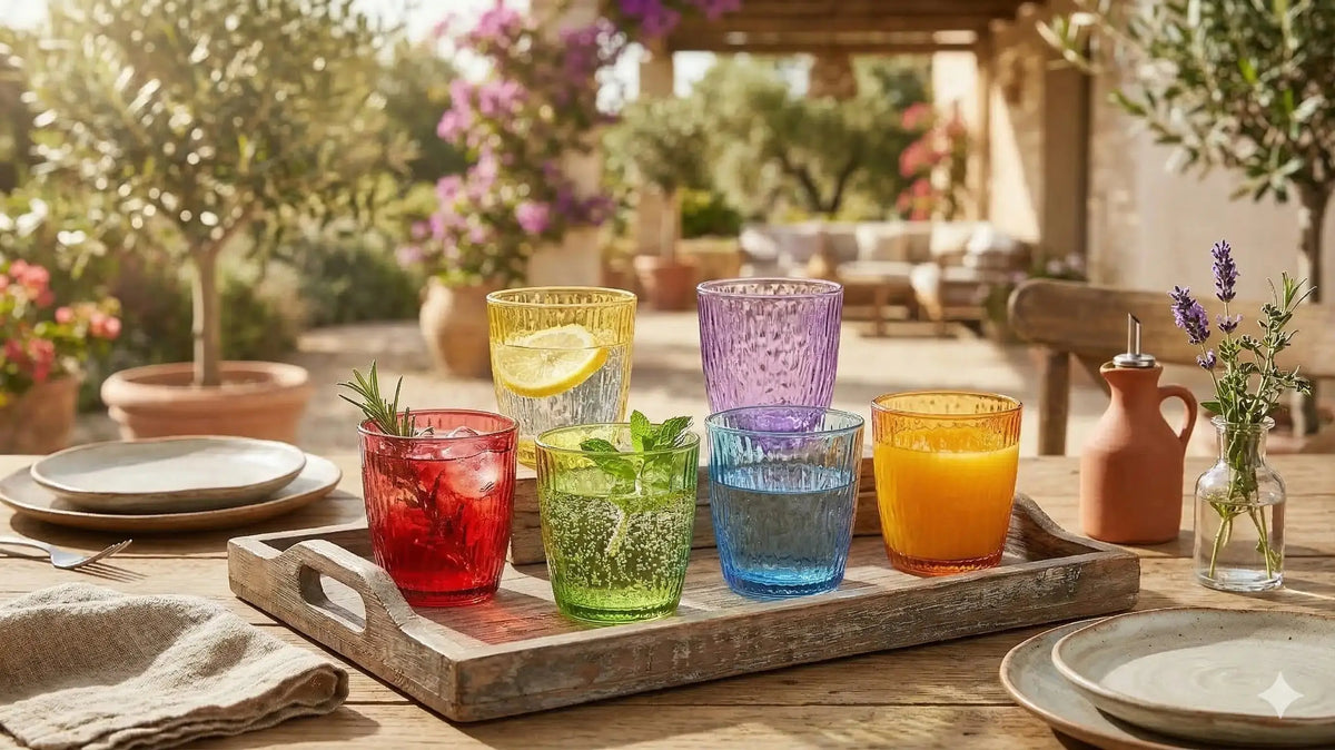 Set 6 Bicchieri Colorati Frosty 300cc