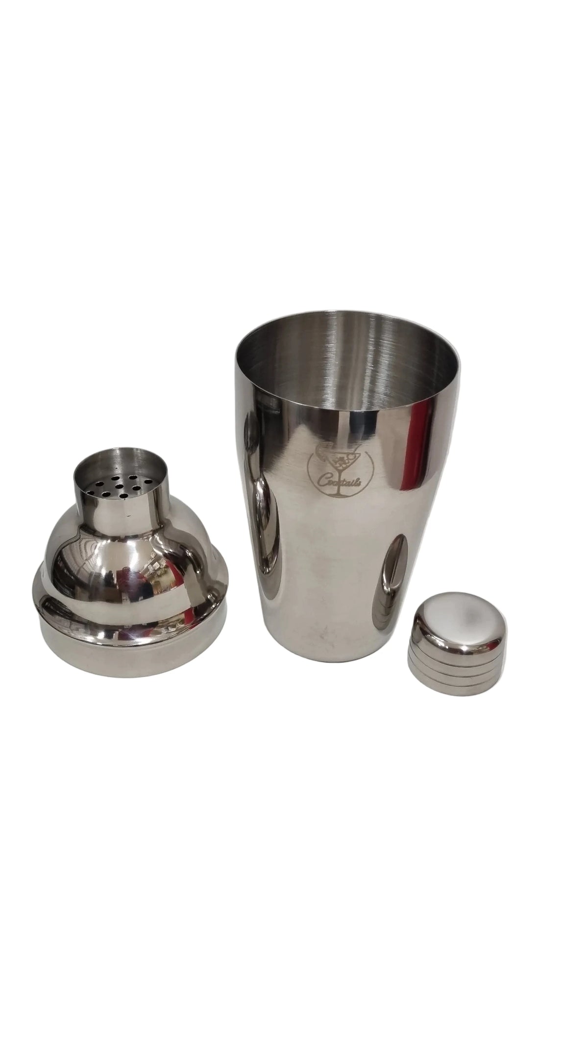 Shaker Cocktail Professionale Acciaio Inox 550ml - 3 Pezzi