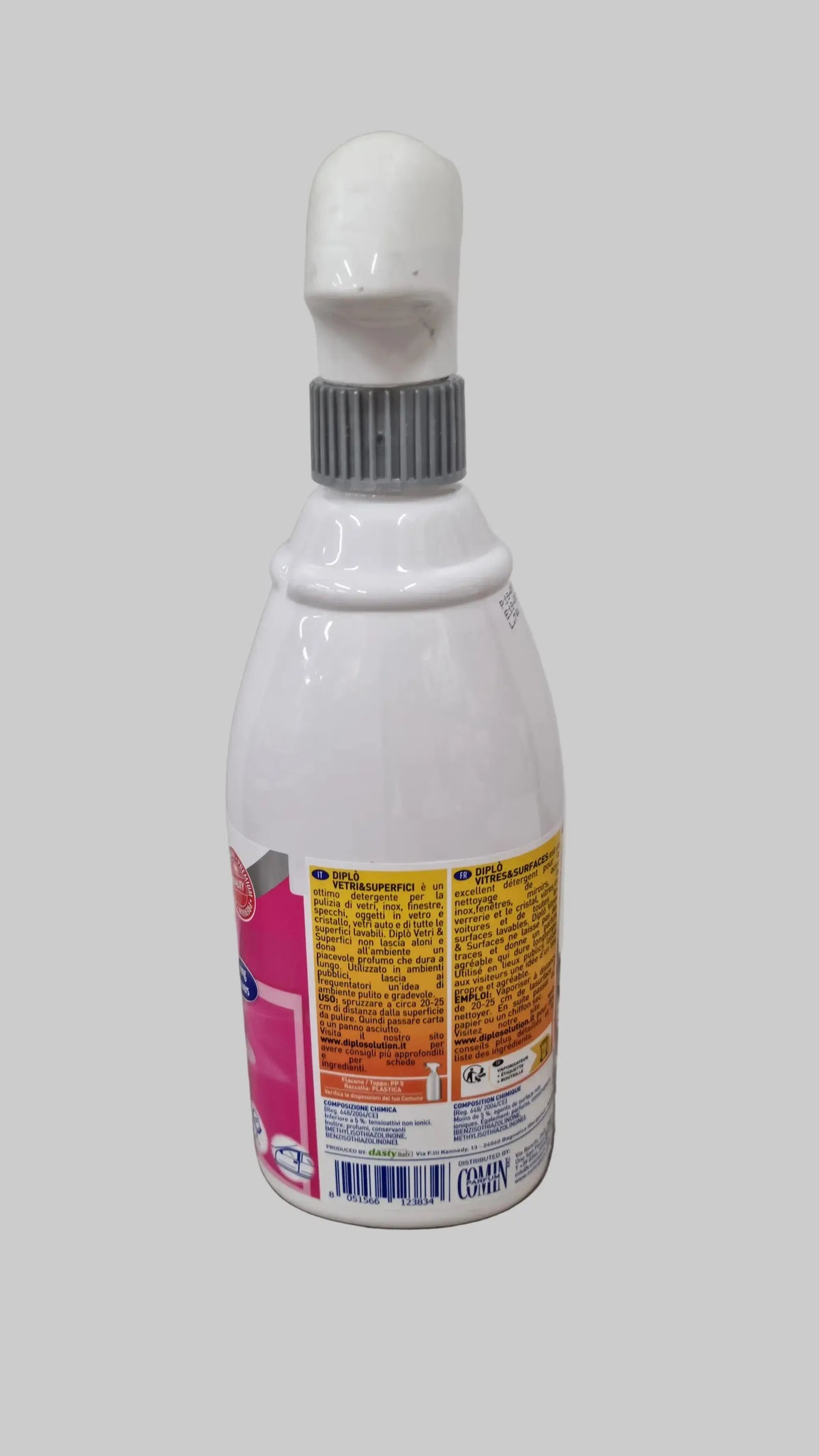 Spray Pulizia Vetri e Superfici Professionale Diplò 700ml – Senza Aloni - Punto Casa