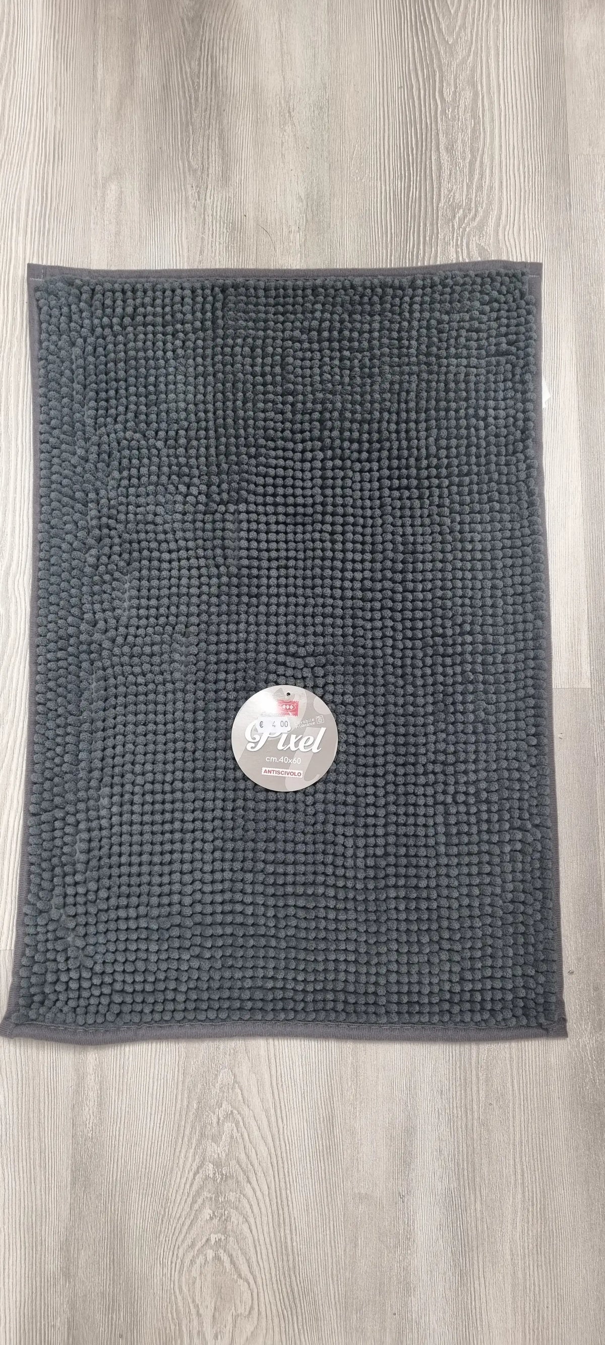 Base gomma antiscivolo tappeto Pixel 40x60, stabile su ogni pavimento
