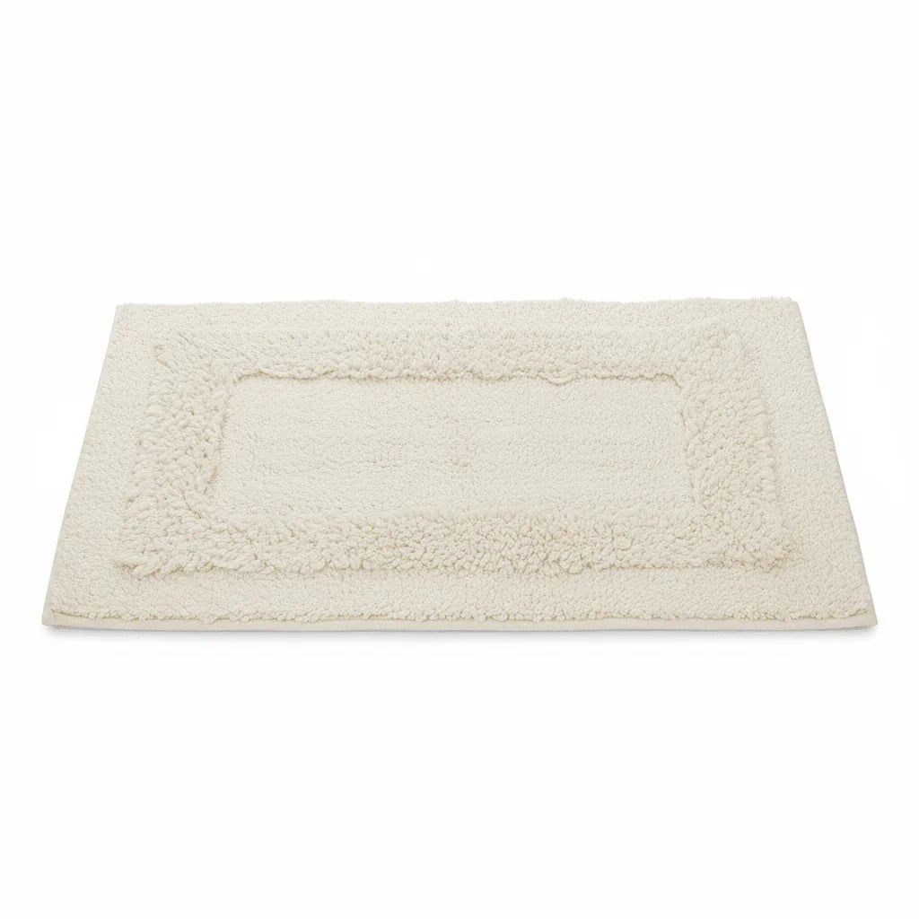 Tappeto da Bagno in Cotone 50x80 cm con Bordo Decorativo - Punto Casa