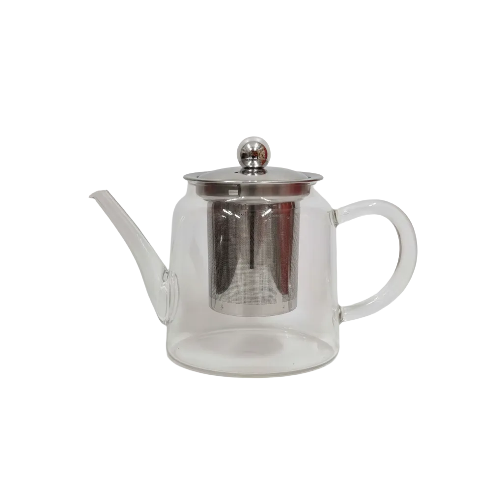 Infusore in vetro borosilicato 900ml - sfondo bianco brillante