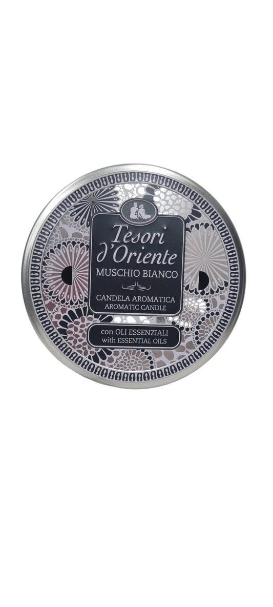 Tesori d'Oriente – Candela Aromatica con Oli Essenziali in Latta 200 g - Punto Casa