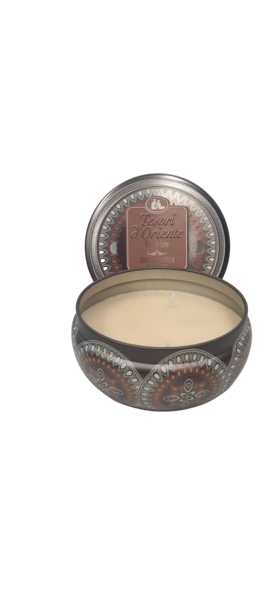 Tesori d'Oriente – Candela Aromatica con Oli Essenziali in Latta 200 g - Punto Casa