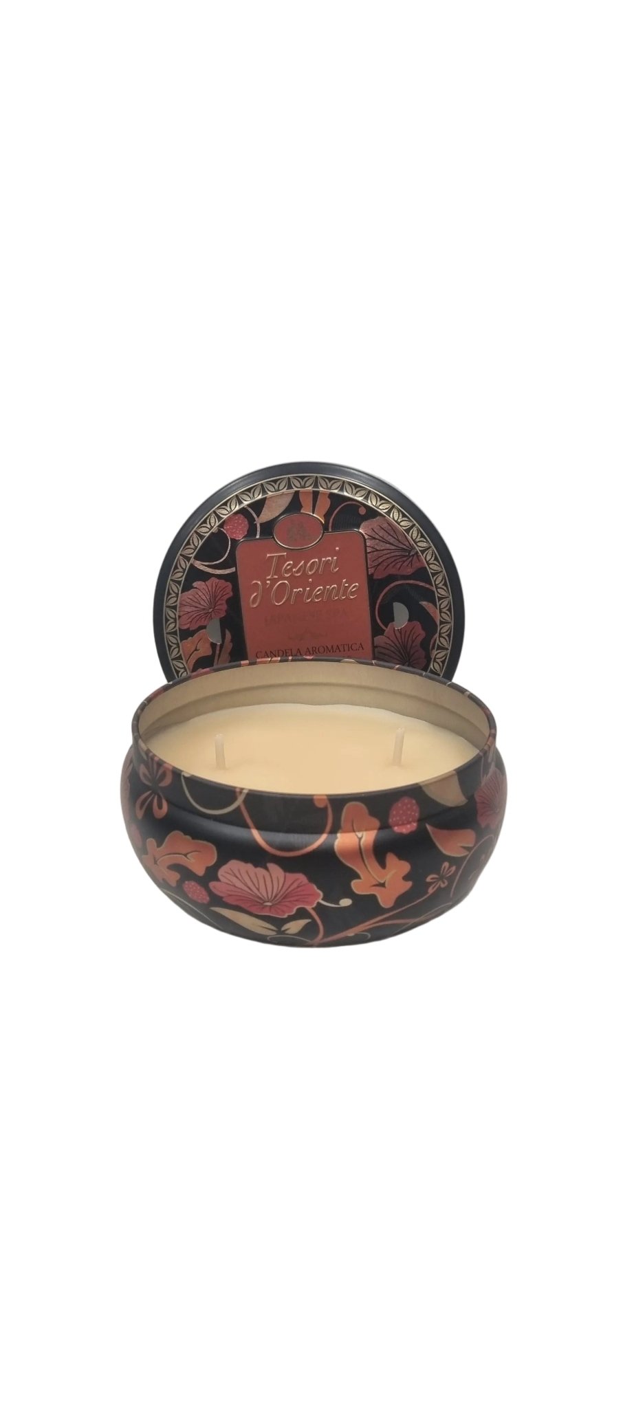 Tesori d'Oriente – Candela Aromatica con Oli Essenziali in Latta 200 g - Punto Casa