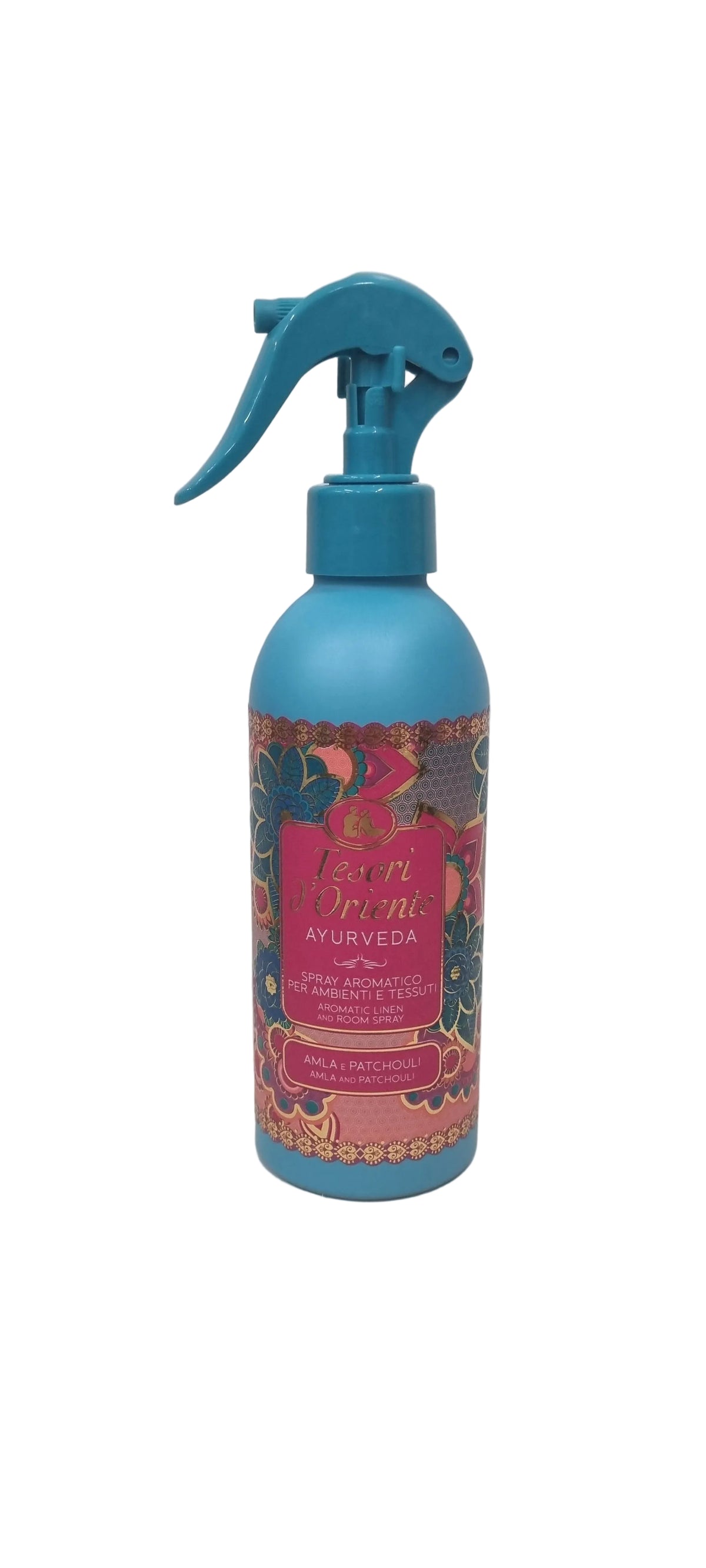 Spray aromatico Tesori d'Oriente Ayurveda per ambienti e tessuti, profumo Amla e Patchouli