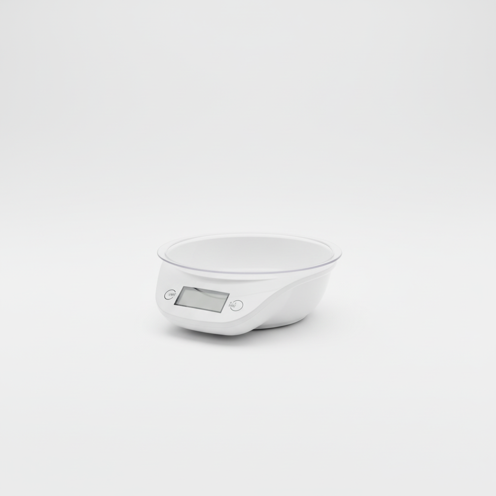 Bilancia da cucina sfondo bianco