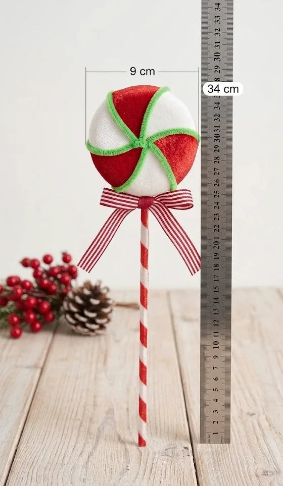 Leccalecca Decorativo Natalizio – Rosso e Bianco