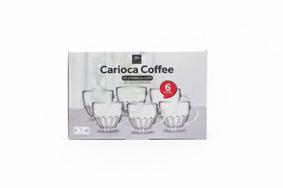 Set Carioca Coffee su sfondo bianco